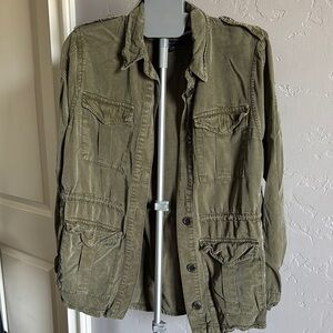 Men's Olive Green Military Jacket